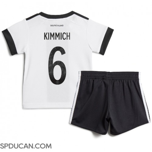 Dječji Nogometni Dres Njemačka Joshua Kimmich #6 Domaci SP 2022 Kratak Rukav (+ Kratke hlače)